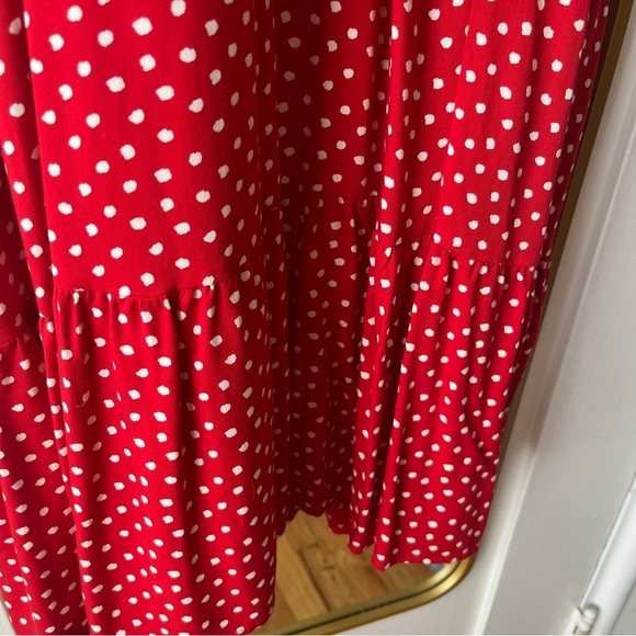 Zara Polka Dot Dress with Ruffle Hem - Picture 5 of 6